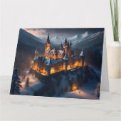 Carte de Noël du château d'hiver. (Devant)