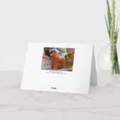 Carte de Noël du cheval de Dala Nuage de mots suéd (Dos)