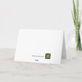 Carte de Noël du chien mignon (Dos)