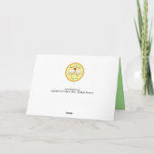 Carte de Noël du crabe du Père Noël aux griffes de (Dos)