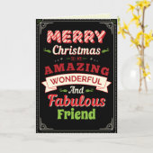 Carte de Noël du destinataire personnalisé (Fleur jaune)