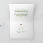 Carte de Noël du directeur du choeur (Intérieur)