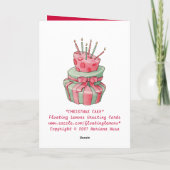 Carte de Noël du gâteau de fête (Dos)