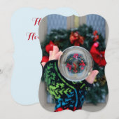 Carte de Noël du Globe des neiges Hyggy Wreath (Devant / Derrière)