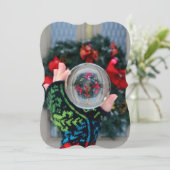 Carte de Noël du Globe des neiges Hyggy Wreath (Debout devant)