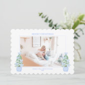 Carte de Noël du grand-millénaire à bord de paille (Debout devant)