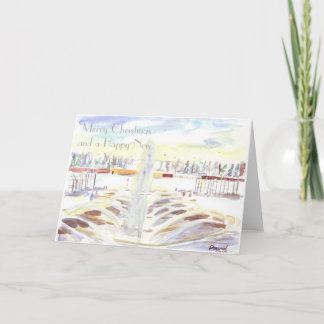 Carte de Noël du jardin Alnwick