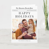 Carte de Noël du journal avec photo (Devant)