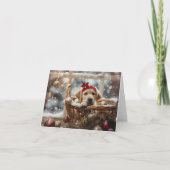 Carte de Noël du Labrador (Devant)