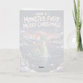 Carte de Noël du Loch Ness Monsterfully Joyeuse (Dos)