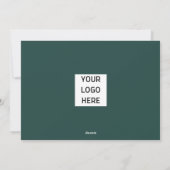 Carte de Noël du logo d'affaires (Dos)