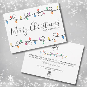 Carte de Noël du logo de Noël Festive Holiday Busi