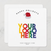 Carte de Noël du logo Entreprise Vacances (Devant / Derrière)