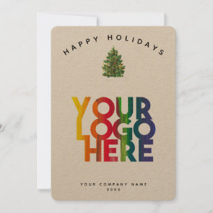 Carte de Noël du logo Entreprise Vacances