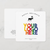 Carte de Noël du logo Entreprise Vacances (Devant / Derrière)