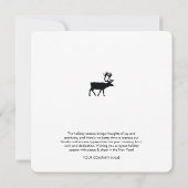 Carte de Noël du logo Entreprise Vacances (Dos)