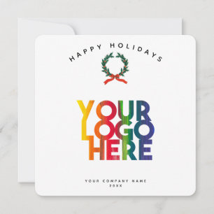 Carte de Noël du logo Entreprise Vacances