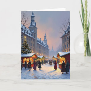 Carte de Noël du Marché aux Allures de Peinture