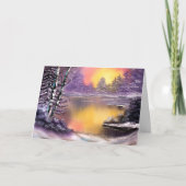 Carte de Noël du matin d'hiver (Devant)