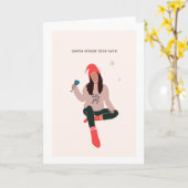 Carte de Noël du meilleur ami (Fleur jaune)