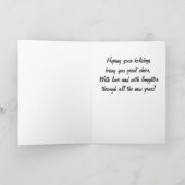 Carte de Noël du mignon Snowman (Intérieur)