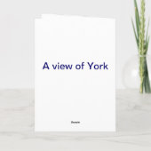 Carte de Noël du ministre York (Dos)