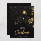 Carte de Noël du Nouvel An (Devant / Derrière)