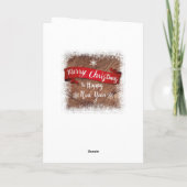 Carte de Noël du pays de joie avec votre propre ph (Dos)