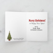 Carte de Noël du pays de joie avec votre propre ph (Intérieur)