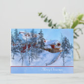 Carte de Noël du pays des merveilles d'hiver (Debout devant)