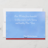 Carte de Noël du pays des merveilles d'hiver (Dos)