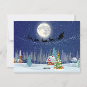 Carte de Noël du Père Noël (Dos)