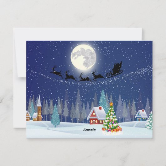 Carte de Noël du Père Noël (Dos)