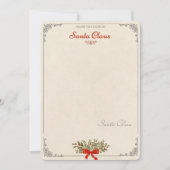 🎅 Carte de Noël du Père Noël (Devant)