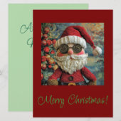Carte de Noël du Père Noël (Devant / Derrière)