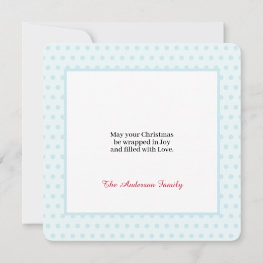 Carte de Noël du Père Noël (Dos)