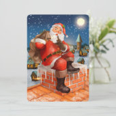 Carte de Noël du Père Noël (Debout devant)