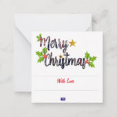 Carte de Noël du Père Noël (Dos)