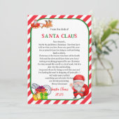 Carte de Noël du Père Noël (Debout devant)
