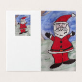 Carte de Noël du Père Noël (Outside Unfolded)