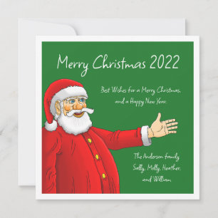 Carte de Noël du Père Noël