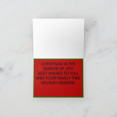 Carte de Noël du Père Noël à moto (Intérieur)