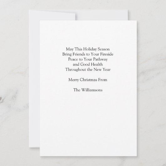 Carte de Noël du Père Noël cool (Dos)