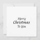 Carte de Noël du Père Noël Joyeux (Dos)