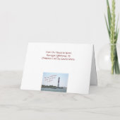 Carte de Noël du phare Barnegat (Dos)