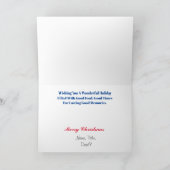 Carte de Noël du policier Golden Triangle (Intérieur)