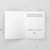 Carte de Noël du policier K-9 Chien Silhouette (Intérieur)