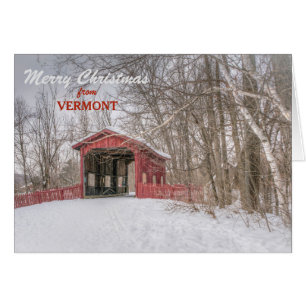 Carte de Noël du Pont couvert du Vermont