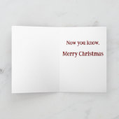 Carte de Noël du premier Humour (Intérieur)