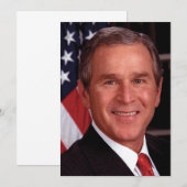 Carte de Noël du président américain George Bush (Devant / Derrière)